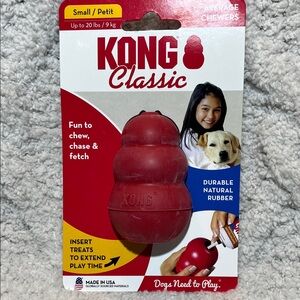 KONG Classic Small Red Chew Toy